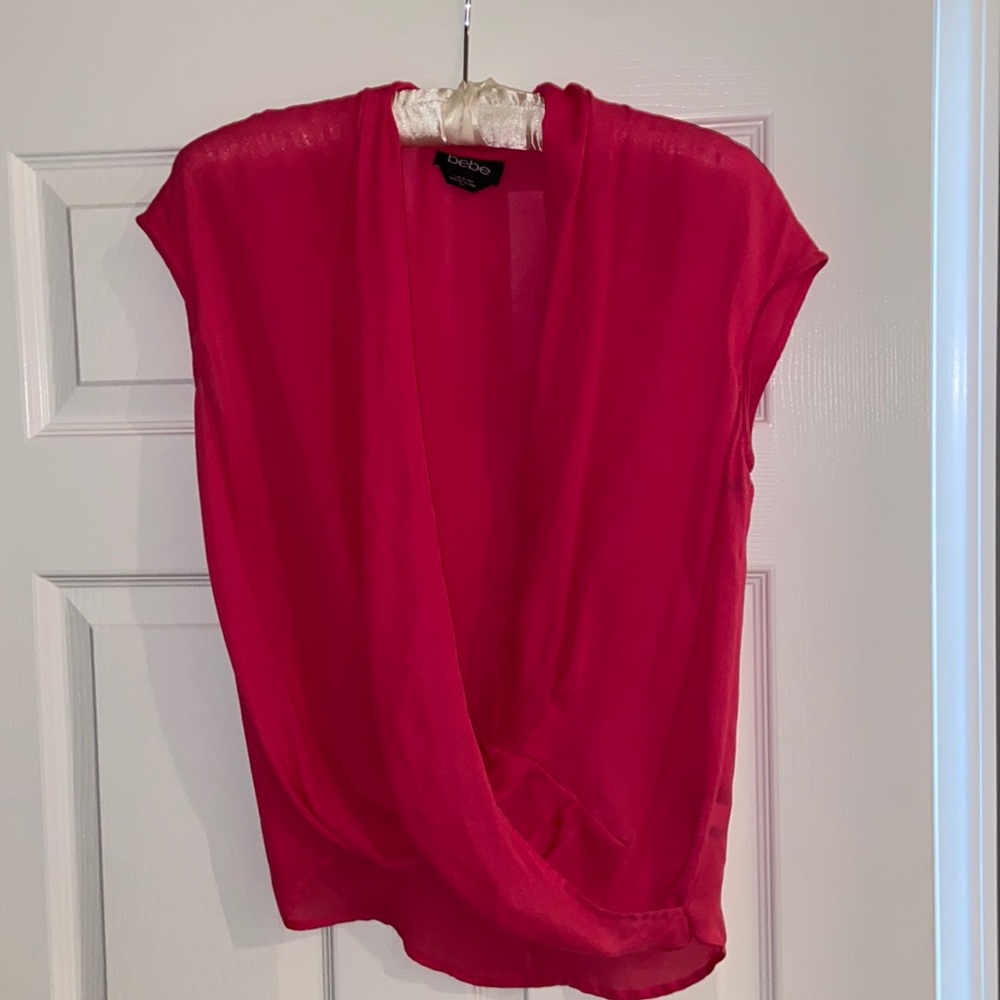 Bebe Pink Sleeveless Top